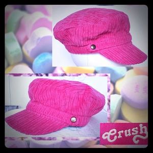 💖 Pink Crush Corduroy Cabby Flat Cap Teen sz S/M